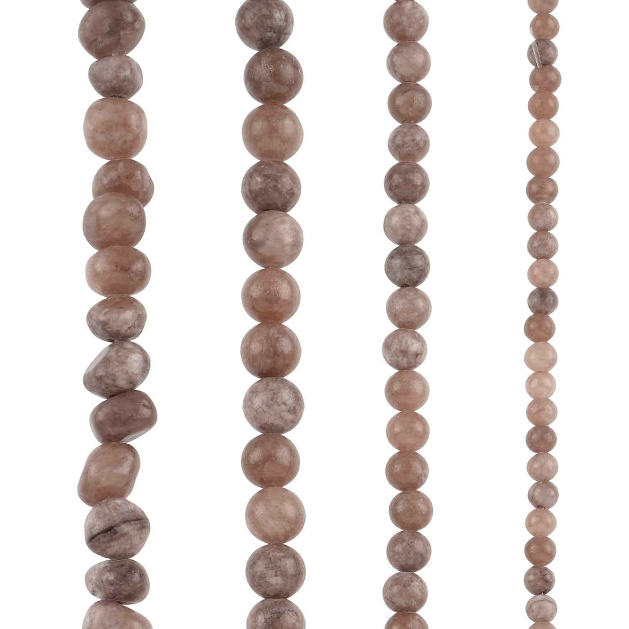 6 Pack: Mixed Purple Dyed Quartz Beads by Bead Landing™